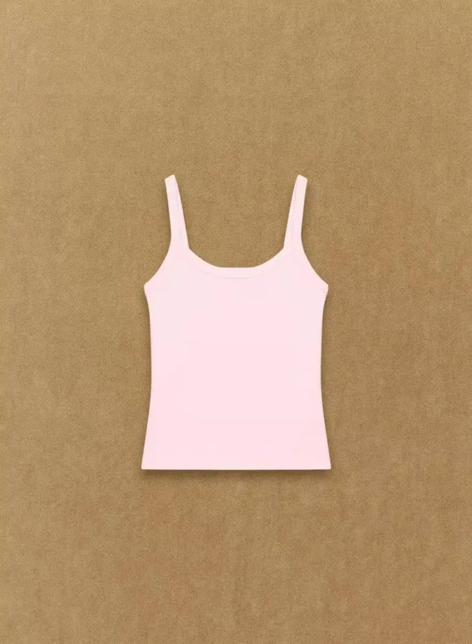 Camiseta sin mangas con cuello redondo y tejido acanalado HomeStretch™ Camiseta sin mangas con cuello redondo y tejido acanalado HomeStretch™