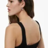 Camiseta sin mangas corta con cuello cuadrado Sculpt Knit Camiseta sin mangas corta con cuello cuadrado Sculpt Knit