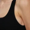 Camiseta sin mangas corta con cuello cuadrado Sculpt Knit Camiseta sin mangas corta con cuello cuadrado Sculpt Knit