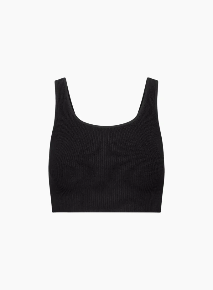 Camiseta sin mangas corta con cuello cuadrado Sculpt Knit Camiseta sin mangas corta con cuello cuadrado Sculpt Knit