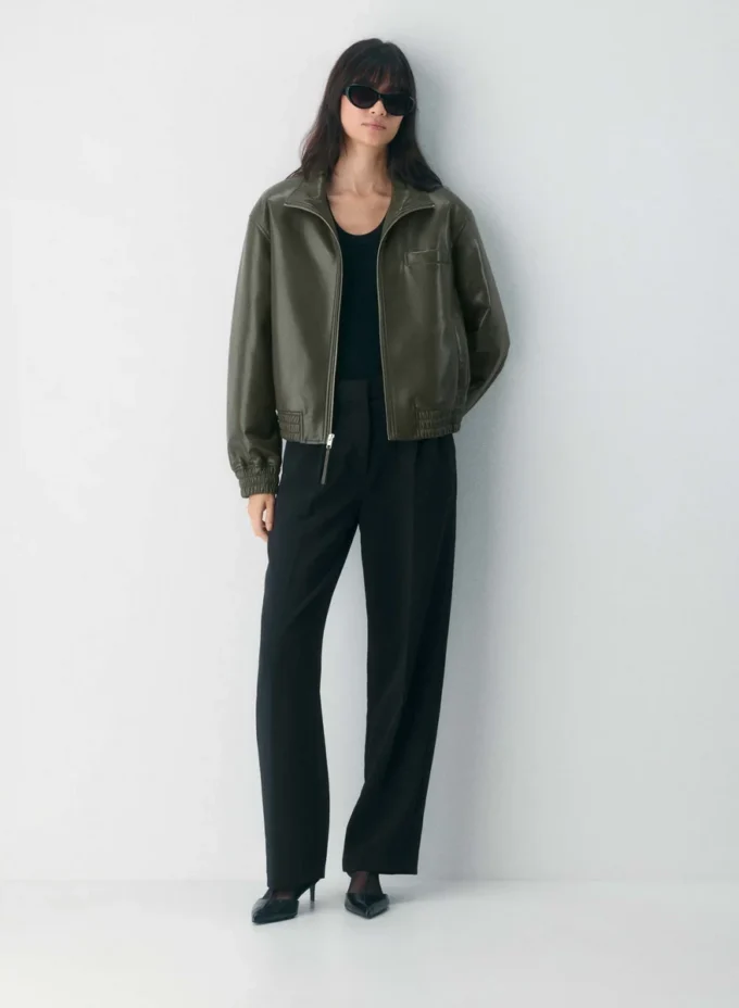 Cazadora bomber Josephine – Cuero UnReal Cazadora bomber Josephine – Cuero UnReal