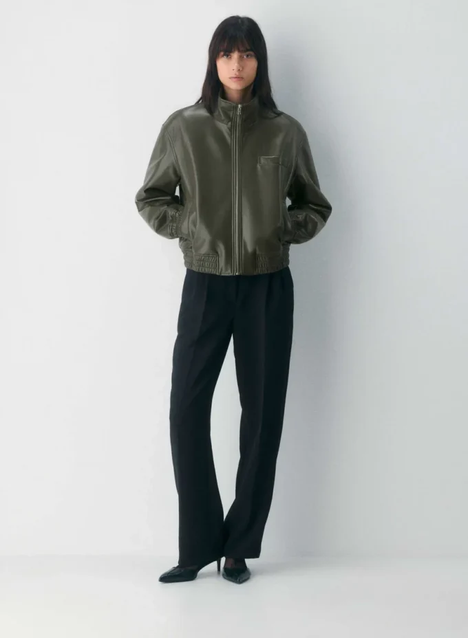 Cazadora bomber Josephine – Cuero UnReal Cazadora bomber Josephine – Cuero UnReal
