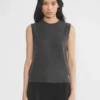 Chaleco de punto de cuello redondo Bare Cashmere Chaleco de punto de cuello redondo Bare Cashmere