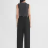 Chaleco de punto de cuello redondo Bare Cashmere Chaleco de punto de cuello redondo Bare Cashmere