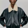 Chaqueta aviador de cuero Calle Chaqueta aviador de cuero Calle