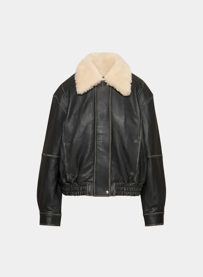Chaqueta aviador de cuero Calle Chaqueta aviador de cuero Calle