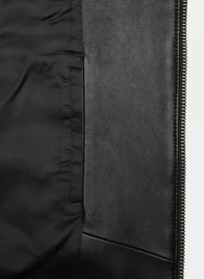 Chaqueta bomber de cuero Jones Chaqueta bomber de cuero Jones