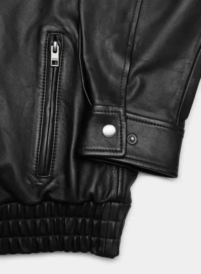 Chaqueta bomber de cuero Jones Chaqueta bomber de cuero Jones