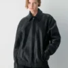 Chaqueta bomber de cuero Jones Chaqueta bomber de cuero Jones