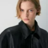 Chaqueta bomber de cuero Jones Chaqueta bomber de cuero Jones