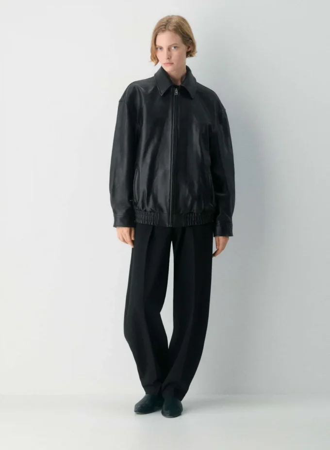 Chaqueta bomber de cuero Jones Chaqueta bomber de cuero Jones