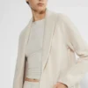 chaqueta de lana merino con cuello chal chaqueta de lana merino con cuello chal