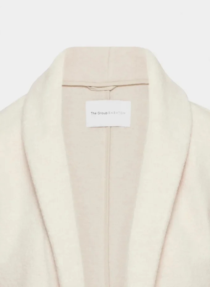 chaqueta de lana merino con cuello chal chaqueta de lana merino con cuello chal