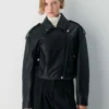 Chaqueta motera de cuero Dakota