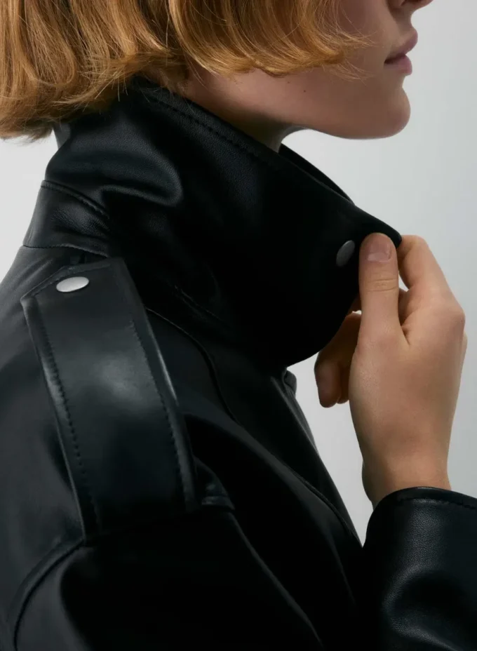 Chaqueta motera de cuero Dakota