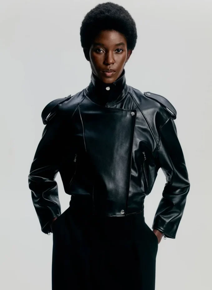Chaqueta motera de cuero Dakota