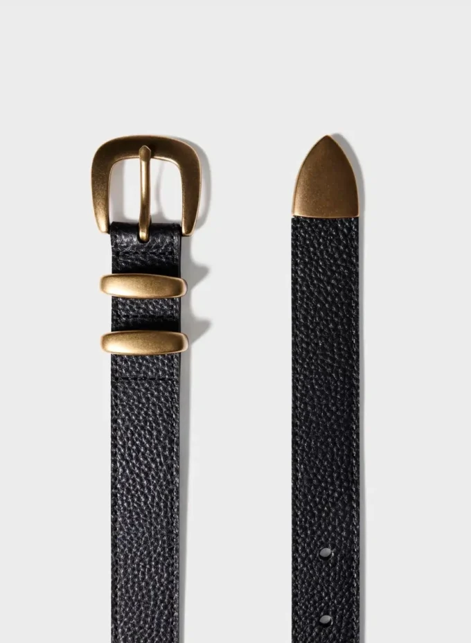 Cinturón de cuero legendario de latón macizo