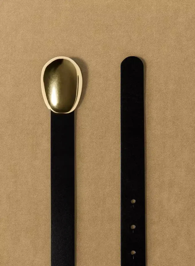 Cinturón de cuero y latón macizo Looper Cinturón de cuero y latón macizo Looper
