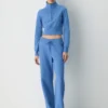 Cozy Sweatfleece Snug Hi-rib 1/2 Zip Mockneck