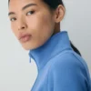Cozy Sweatfleece Snug Hi-rib 1/2 Zip Mockneck