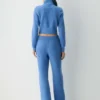 Cozy Sweatfleece Snug Hi-rib 1/2 Zip Mockneck