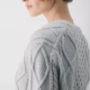 Cárdigan de cuello redondo de lana merino Heritage Knit Cárdigan de cuello redondo de lana merino Heritage Knit