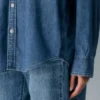 Denim Forum Camisa vaquera cómoda de los 80 Denim Forum Camisa vaquera cómoda de los 80