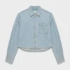 Denim Forum Camisa vaquera cómoda de los 80 Denim Forum Camisa vaquera cómoda de los 80
