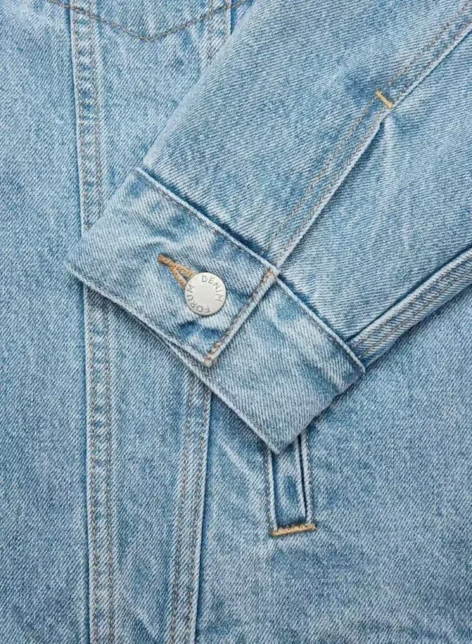 Denim Forum Chaqueta vaquera vintage de sherpa de los 90 Denim Forum Chaqueta vaquera vintage de sherpa de los 90