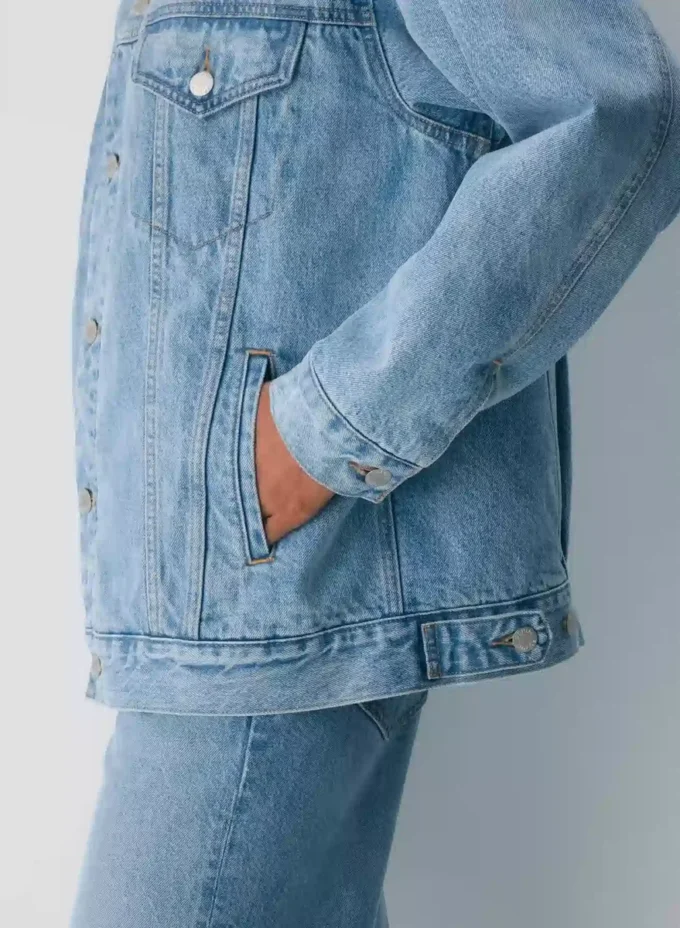 Denim Forum Chaqueta vaquera vintage de sherpa de los 90 Denim Forum Chaqueta vaquera vintage de sherpa de los 90
