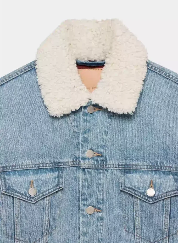 Denim Forum Chaqueta vaquera vintage de sherpa de los 90 Denim Forum Chaqueta vaquera vintage de sherpa de los 90
