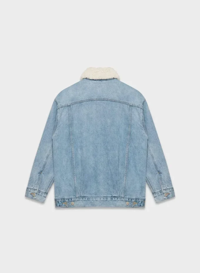 Denim Forum Chaqueta vaquera vintage de sherpa de los 90 Denim Forum Chaqueta vaquera vintage de sherpa de los 90