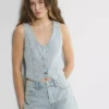 Denim Forum El chaleco vaquero Mia de los años 90