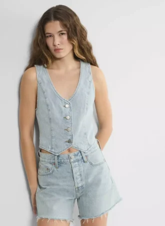 Denim Forum El chaleco vaquero Mia de los años 90