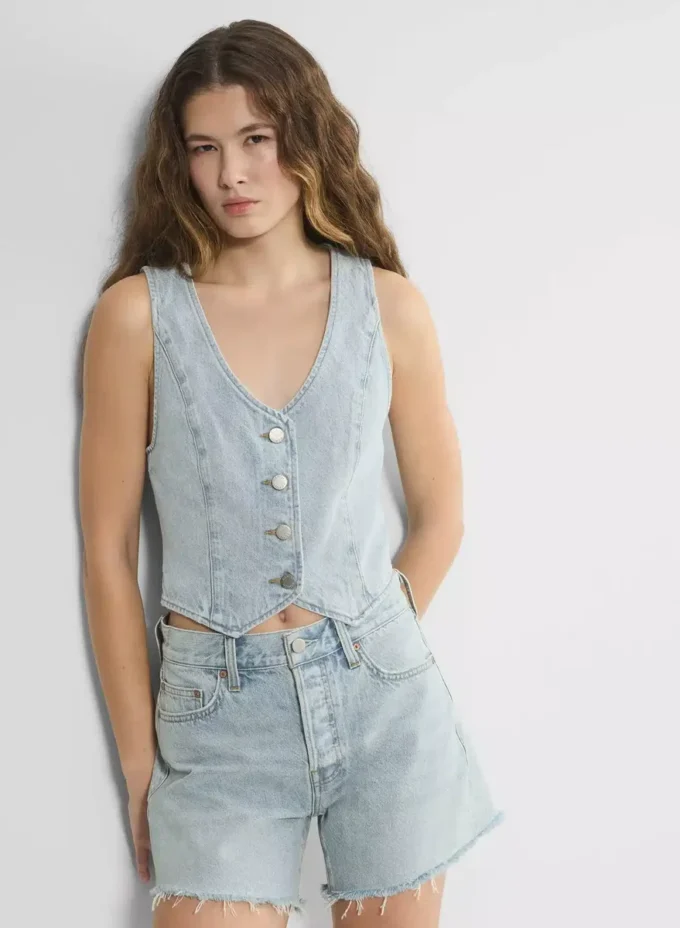 Denim Forum El chaleco vaquero Mia de los años 90