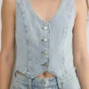Denim Forum El chaleco vaquero Mia de los años 90