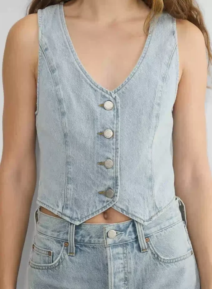 Denim Forum El chaleco vaquero Mia de los años 90