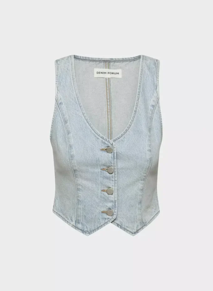 Denim Forum El chaleco vaquero Mia de los años 90