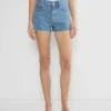 Denim Forum Jodie Mini shorts vaqueros de talle alto Denim Forum Jodie Mini shorts vaqueros de talle alto