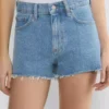 Denim Forum Jodie Mini shorts vaqueros de talle alto Denim Forum Jodie Mini shorts vaqueros de talle alto