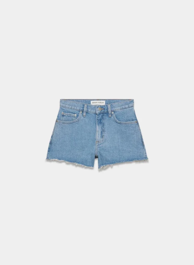 Denim Forum Jodie Mini shorts vaqueros de talle alto Denim Forum Jodie Mini shorts vaqueros de talle alto