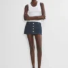 Denim Forum La falda micro de denim Gisele