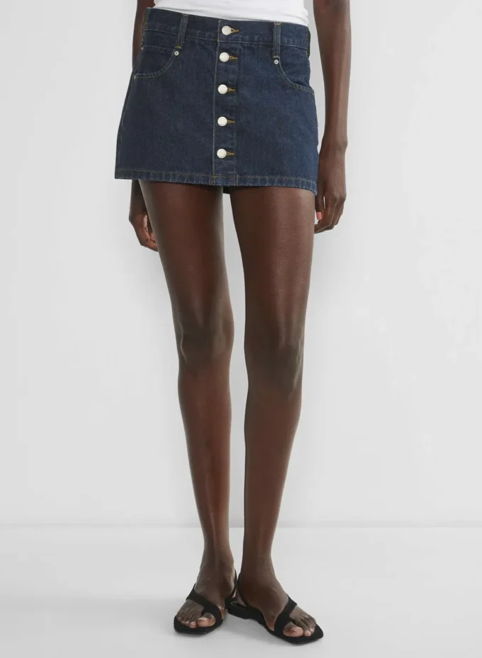 Denim Forum La falda micro de denim Gisele