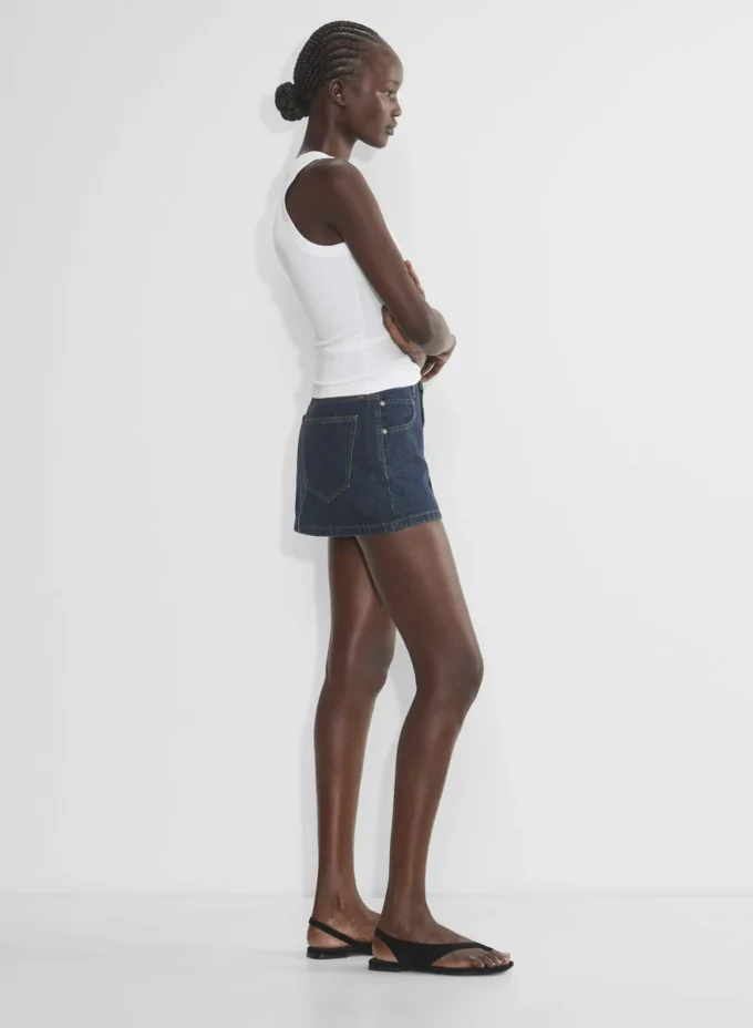 Denim Forum La falda micro de denim Gisele