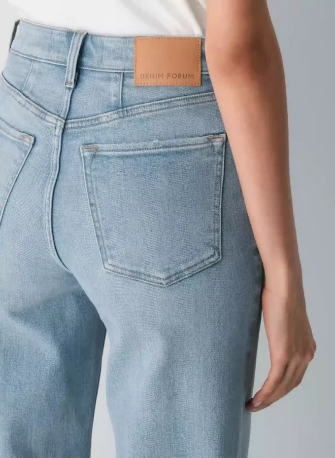 Denim Forum Los años 90 Vaqueros anchos de talle alto