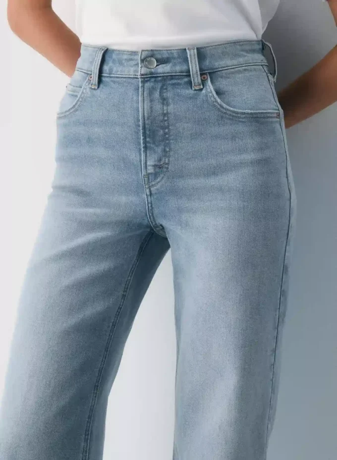 Denim Forum Los años 90 Vaqueros anchos de talle alto