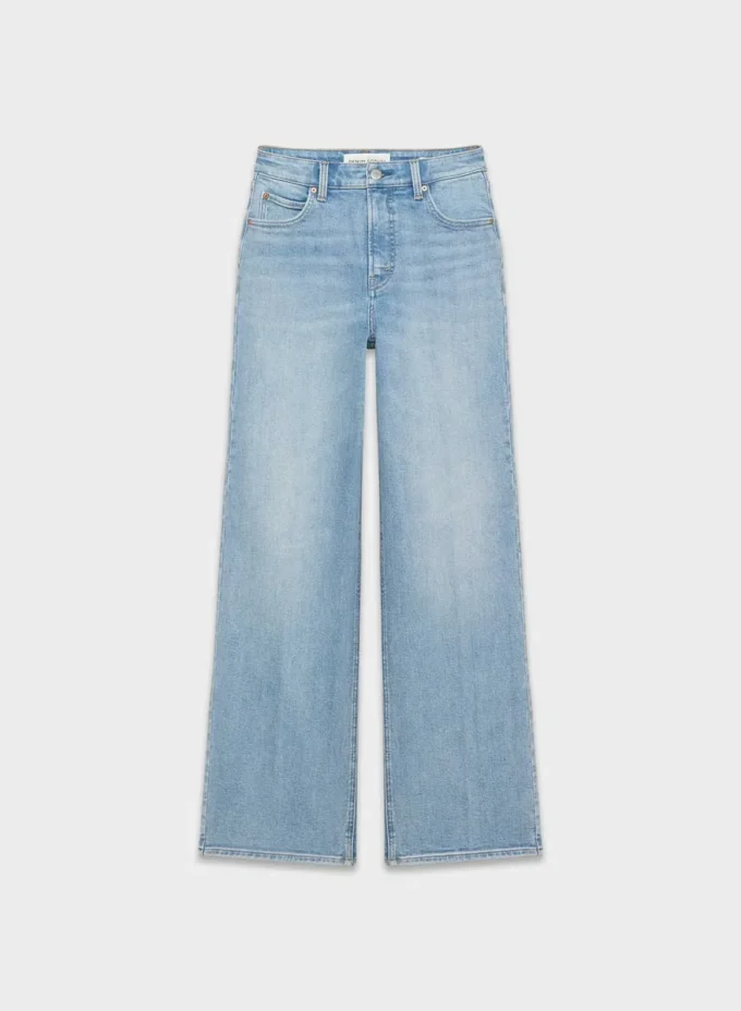 Denim Forum Los años 90 Vaqueros anchos de talle alto