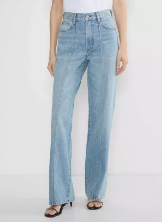 Denim Forum Los vaqueros anchos de talle alto y corte entallado de los 90