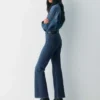 Denim Forum Los vaqueros Chloe de talle alto y corte acampanado Denim Forum Los vaqueros Chloe de talle alto y corte acampanado