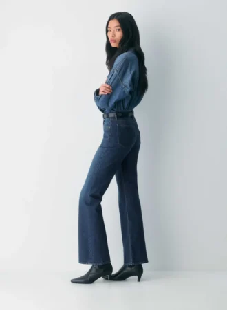 Denim Forum Los vaqueros Chloe de talle alto y corte acampanado